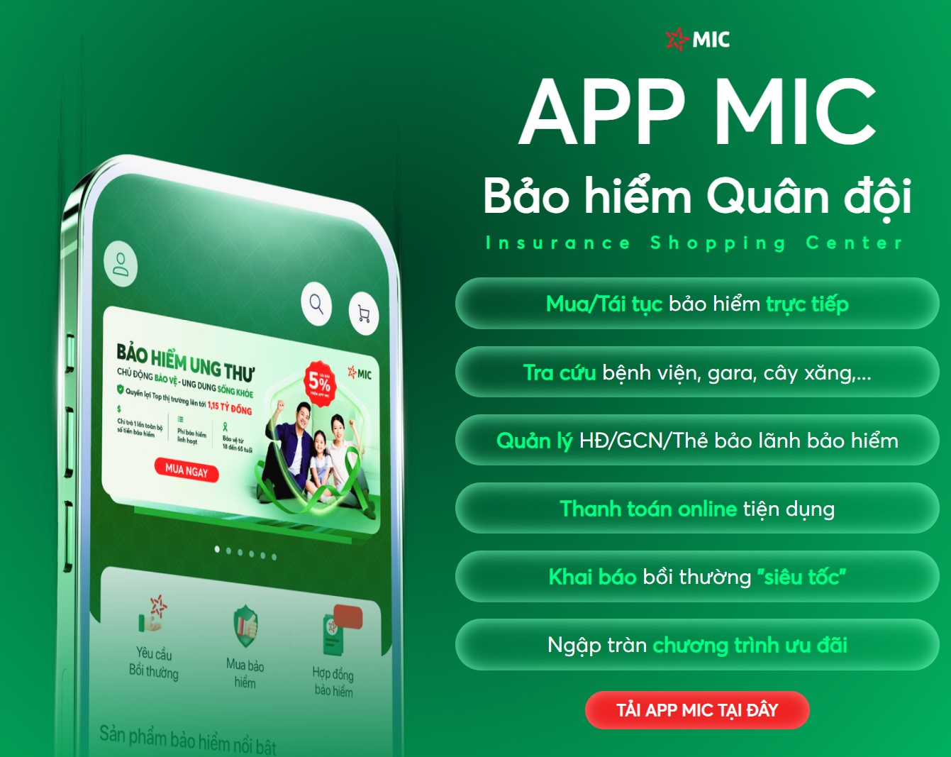 Dễ dàng tra cứu thẻ bảo lãnh viện phí/ giấy chứng nhận bảo hiểm điện tử trên app MIC chỉ với 01 chạm!
