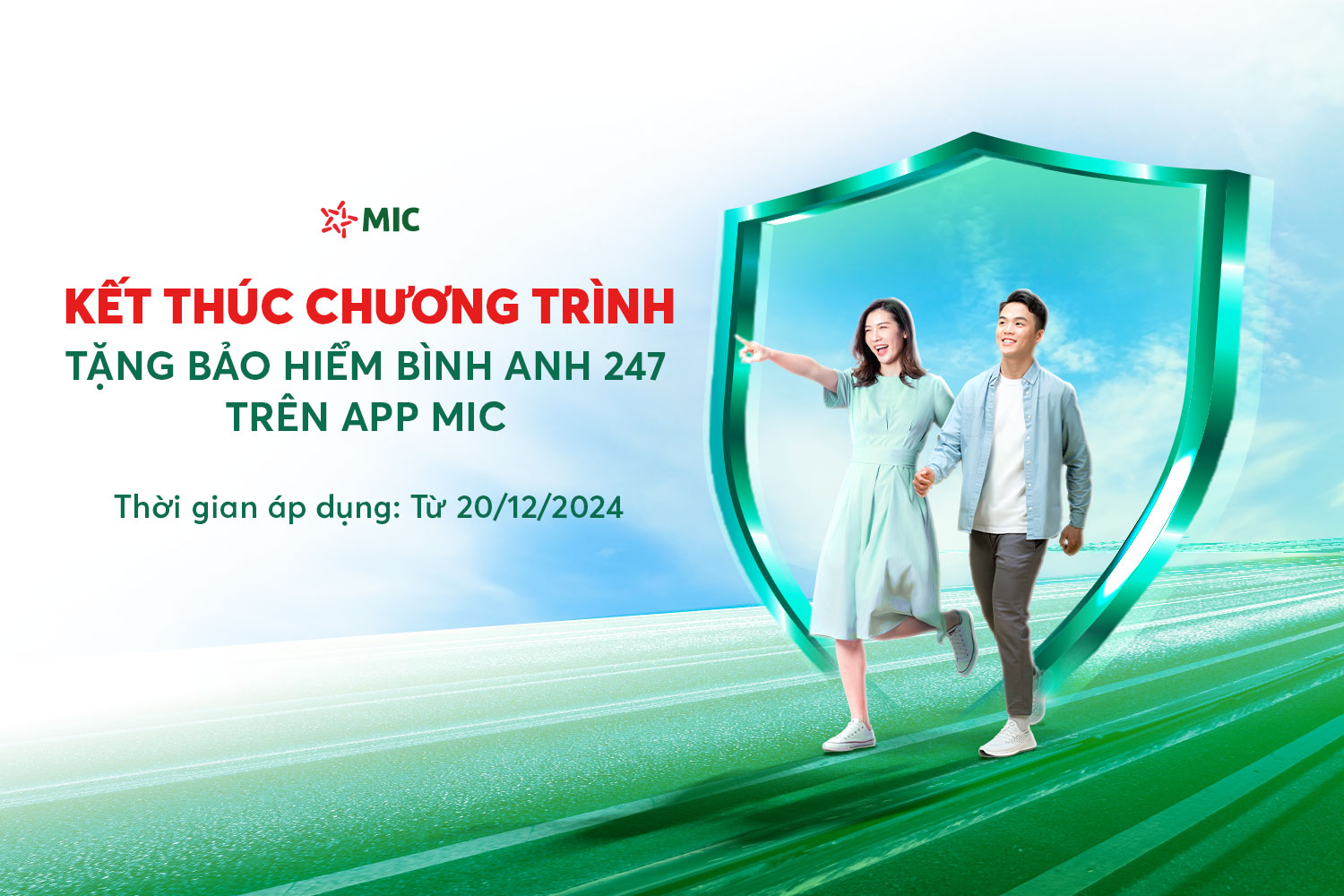Thông báo kết thúc chương trình Tặng miễn phí bảo hiểm Bình an 247