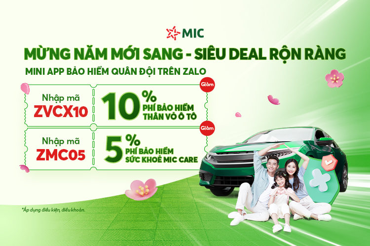 Bồi thường bảo hiểm sức khỏe và vật chất xe ô tô không cần nộp hồ sơ gốc trên App MIC    